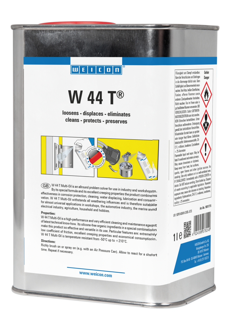 W 44 T® | น้ำมันหล่อลื่นและน้ำมันอเนกประสงค์ที่มีฟังก์ชัน 5 ประการ