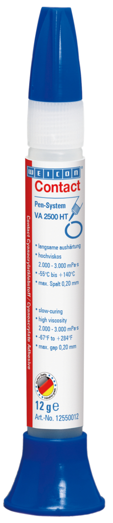 กาวไซยาโนอะคริเลต VA 2500 HT | กาวแห้งเร็วความหนืดสูง ทนต่ออุณหภูมิสูงได้ถึง 140°C