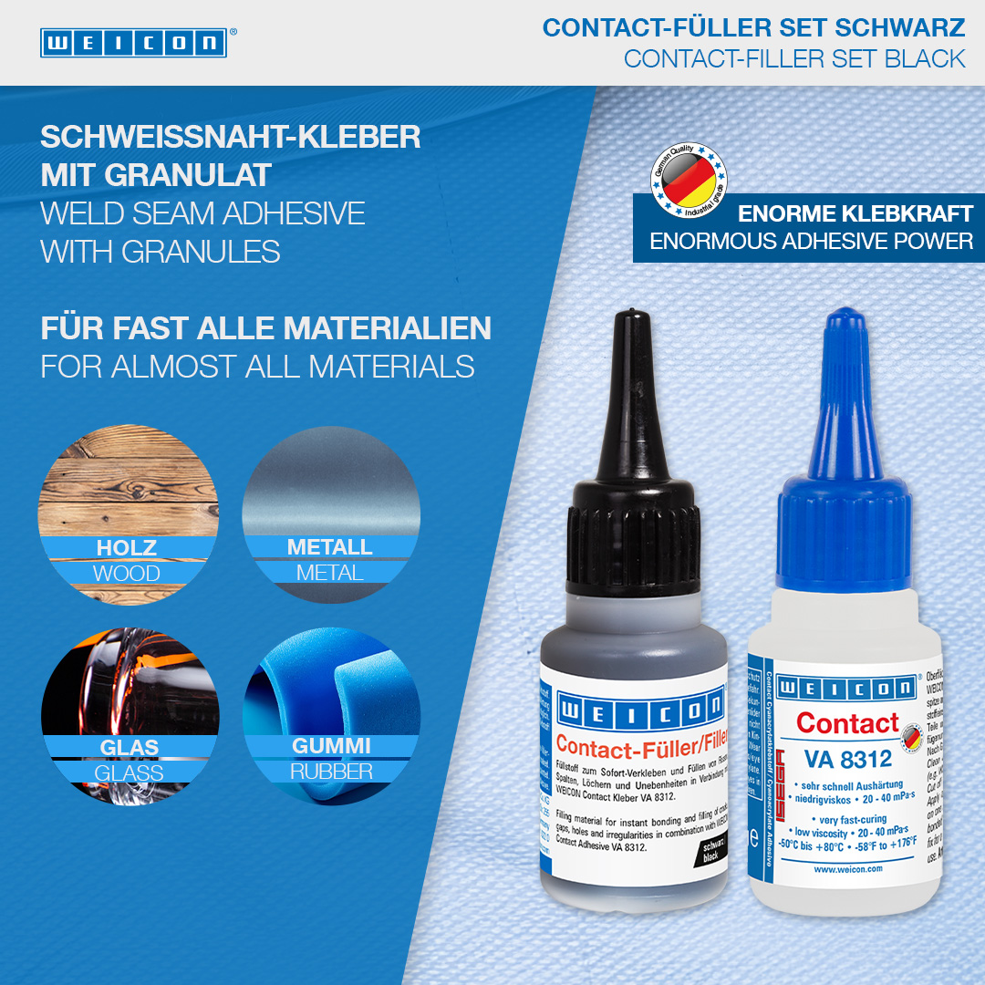 ชุดฟิลเลอร์ Contact | ฟิลเลอร์พิเศษสีดำและกาวไซยาโนอะคริเลต Contact VA 8312