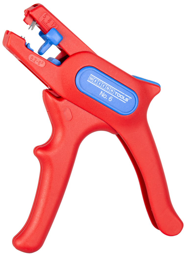 เครื่องปอกสาย รุ่น 6 | สำหรับการทำงานในระบบไฟฟ้าที่มีกระแสไฟฟ้าสูงถึง 1,000 โวลต์ ช่วงการทำงาน 0.2 - 6.0 มม.²
