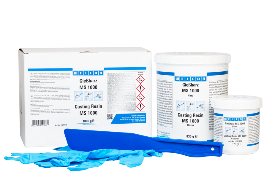 WEICON Casting Resin MS 1000 เรซินสำหรับงานหล่อโลหะ | อีพอกซีเรซิน สำหรับการติด การเคลือบ และการหล่อ