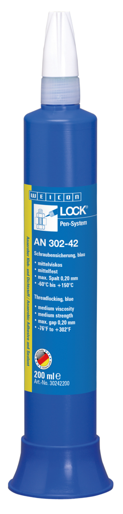 WEICONLOCK® AN 302-42 กาวล็อกเกลียว | ความแข็งแรงปานกลาง, ผ่านการรับรองใช้กับการผลิตน้ำดื่ม