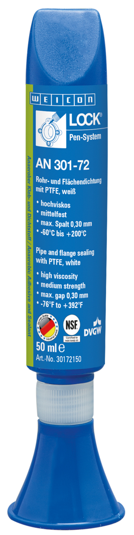กาวล็อคเกลียว AN 301-72  ซึลท่อและหน้าแปลน | ใช้งานกับ PTFE, ความแข็งแรงปานกลาง, ทนอุณหภุมิสูง