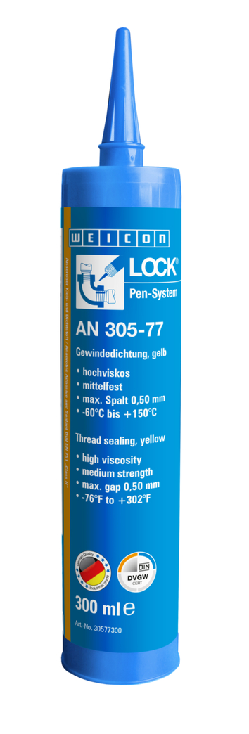 กาวล็อคเกลียว AN 305-77  ซีลเกลียว | ความแข็งแรงปานกลาง, ผ่านการรับรองใช้กับการผลิตน้ำดื่ม