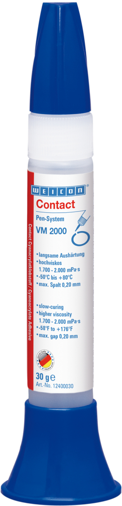 กาวไซยาโนอะคริเลต VM 2000 | กาวติดทันทีที่มีความหนืดสูงสำหรับโลหะ