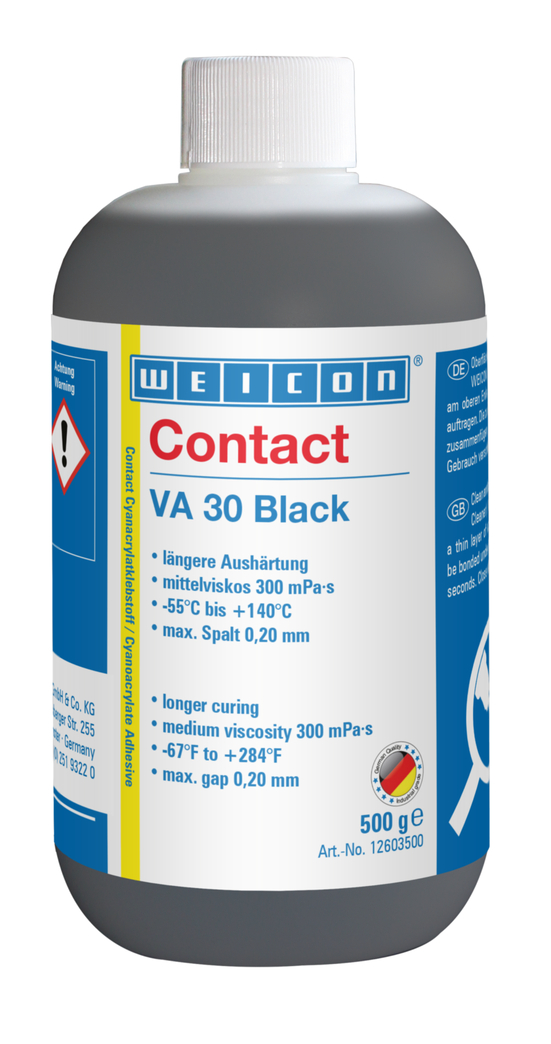 กาวไซยาโนอะคริเลต VA 30 Black | กาวทันใจชนิดความหนืดปานกลาง เติมยาง
