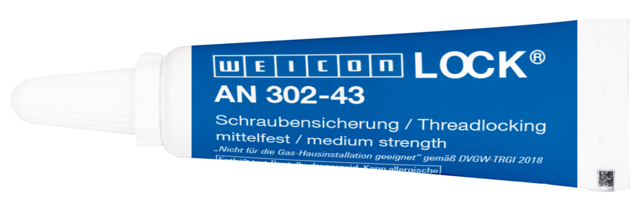 WEICONLOCK® AN 302-43 กาวล็อกเกลียว | ความแข็งแรงปานกลาง, ความเข้มข้นสูง, ผ่านการรับรองใช้กับการผลิตน้ำดื่ม