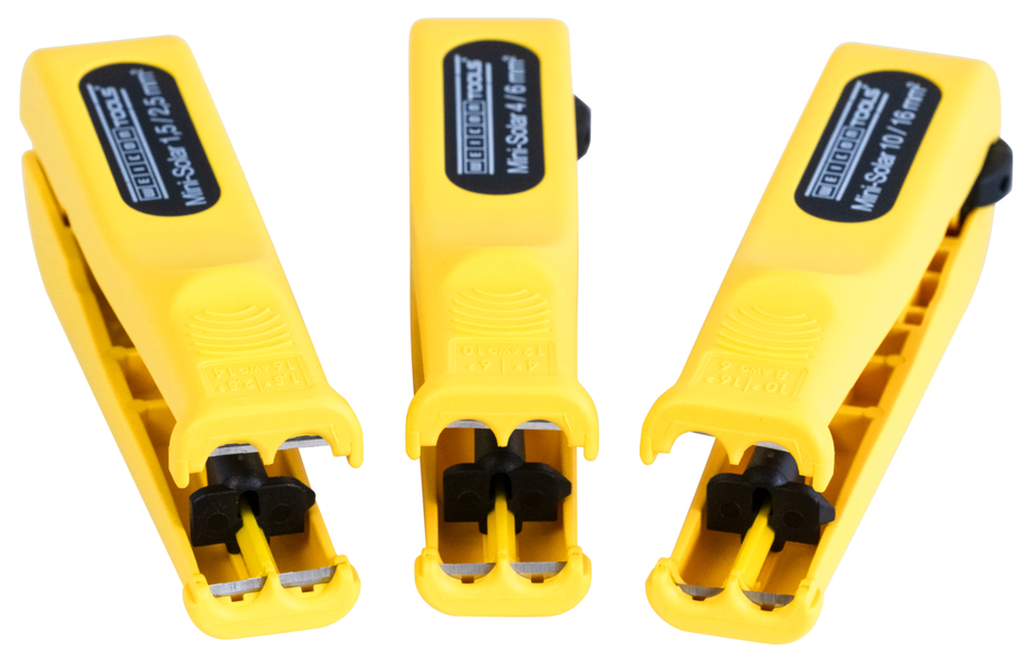 Mini-Solar 4/6 mm² | สำหรับการลอกและการลอกสายโฟโตโวลตาอิกทั่วไป I ช่วงการทำงาน 4.0 & 6.0 mm²