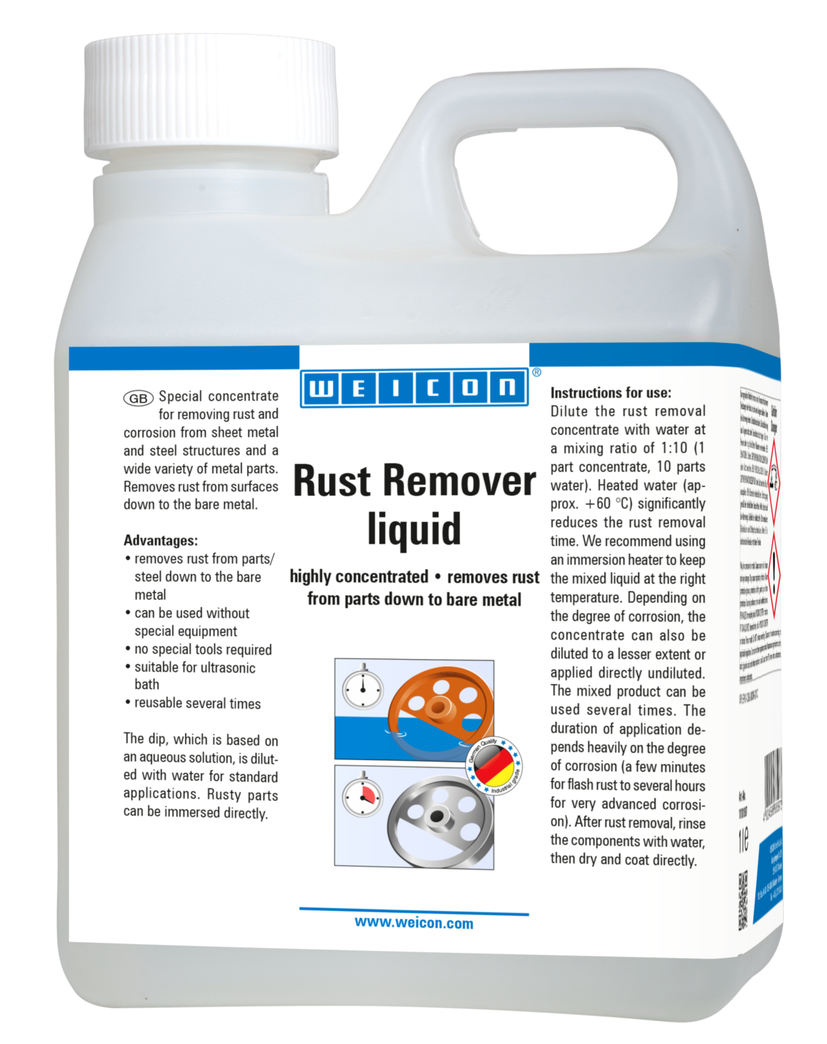 WEICON Rust Remover  liquid | น้ำยาเข้มข้นสูงสำหรับขจัดสนิมและการกัดกร่อน