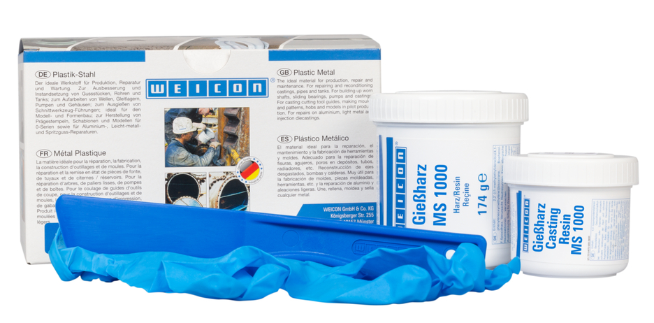 WEICON Casting Resin MS 1000 เรซินสำหรับงานหล่อโลหะ | อีพอกซีเรซิน สำหรับการติด การเคลือบ และการหล่อ