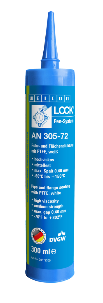 กาวล็อคเกลียว AN 305-72  ซึลท่อและหน้าแปลน | ใช้งานกับ PTFE, ความแข็งแรงปานกลาง, ผ่านการรับรองใช้กับการผลิตน้ำดื่ม