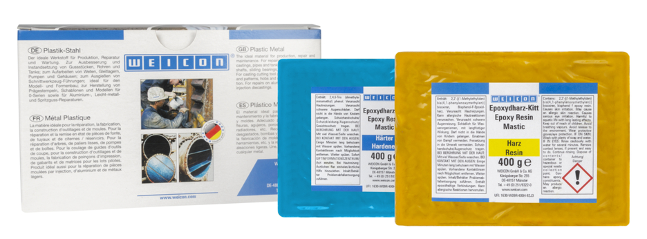 WEICON Epoxy Resin Putty อีพอกซีเรซินชนิดดินน้ำมัน | สารประกอบในการซ่อมแซมเเนกประสงค์ แบบดินน้ำมัน นวดได้