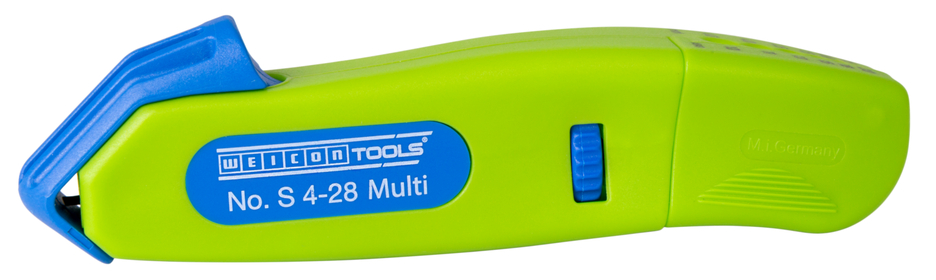 เครื่องปอกสายเคเบิล รุ่น S 4 - 28 Multi Green Line | เครื่องมือปอกสายที่ยั่งยืน | พร้อมฟังก์ชันการปอกสายในตัว | ช่วงการทำงาน 4 - 28 มม. Ø