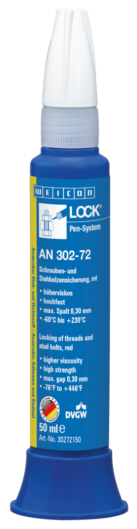 WEICONLOCK® AN 302-72 ล็อกเกลียวและสตัดโบลต์ | ความแข็งแรงสูง, ความเข้มข้นสูง, ผ่านการรับรองใช้กับการผลิตน้ำดื่ม
