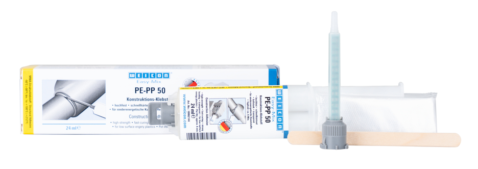 กาวอะครีลิกสำหรับโครงสร้าง  ผสมง่าย PE-PP 50 | กาวสำหรับโครงสร้าง  ที่ใช้เมทิลอะคริเลต    สำหรับพลาสติกชนิดพิเศษ