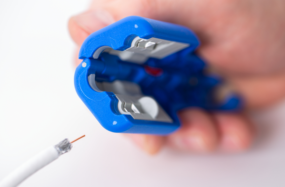 Coax Stripper หมายเลข 1 F Plus - สำหรับสายโคแอกเซียลขนาดมินิหรือมิดิ | สำหรับการลอกและการลอกสายโคแอกเซียล รวมถึงเครื่องมือช่วยในการคลายเกลียว
