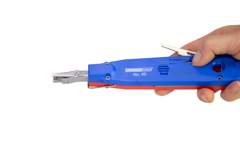 LSA Sensor No. 40 | เครื่องมือ LSA Punch-Down พร้อมเซ็นเซอร์สำหรับตรวจสอบตำแหน่งปลายสาย