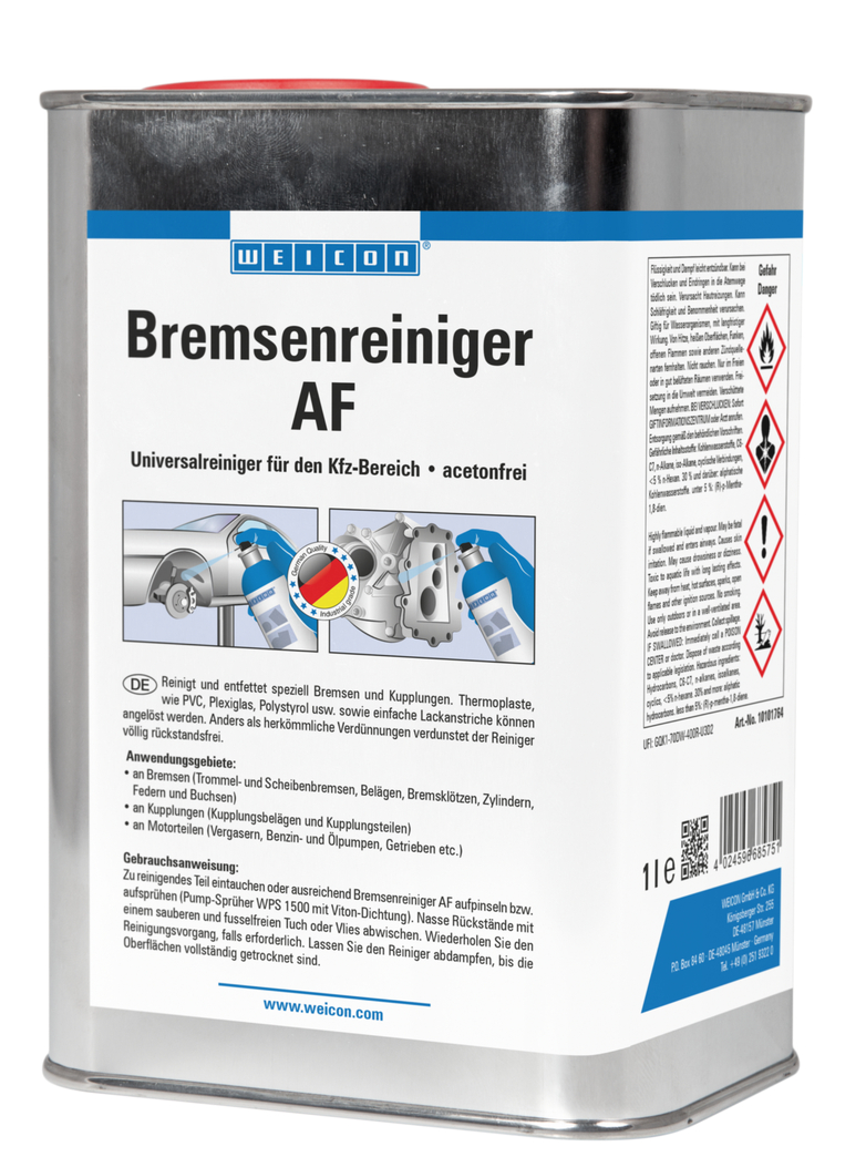 WEICON Brake Cleaner AF | น้ำยาทำความสะอาดอเนกประสงค์ปราศจากอะซีโตน สำหรับอุตสาหกรรมยานยนต์