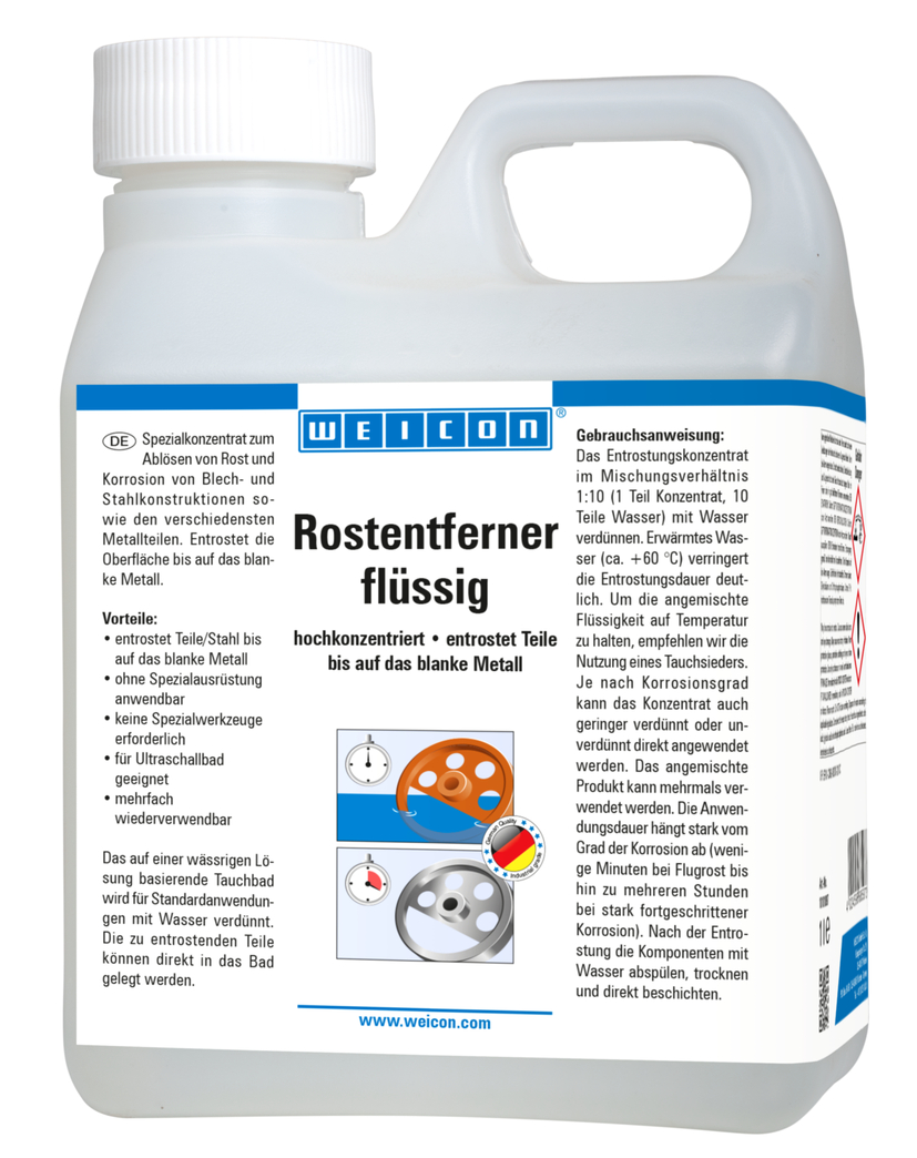 WEICON Rust Remover  liquid | น้ำยาเข้มข้นสูงสำหรับขจัดสนิมและการกัดกร่อน