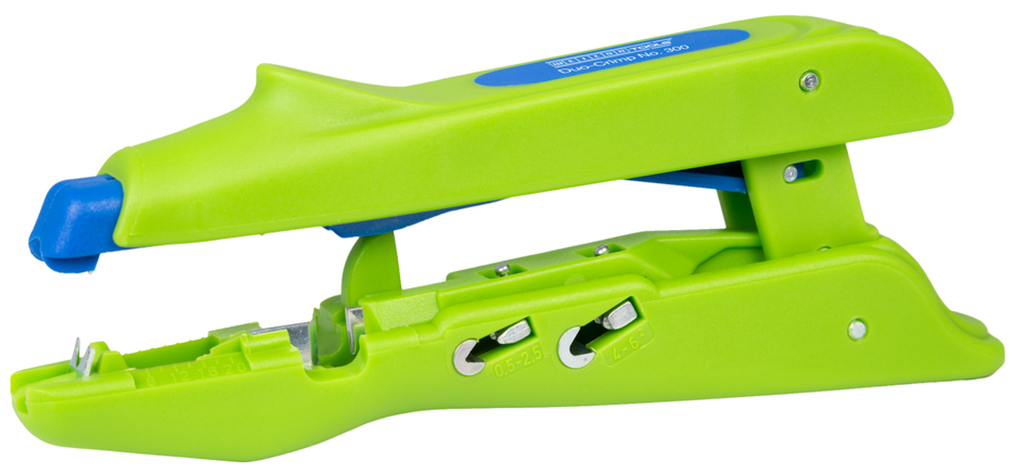 Duo-Crimp No. 300 Green Line | เครื่องมือปอกสายที่ยั่งยืน | สำหรับปอกสายและย้ำสาย | ช่วงการทำงาน 0.5 มม.² - 6.0 มม.²